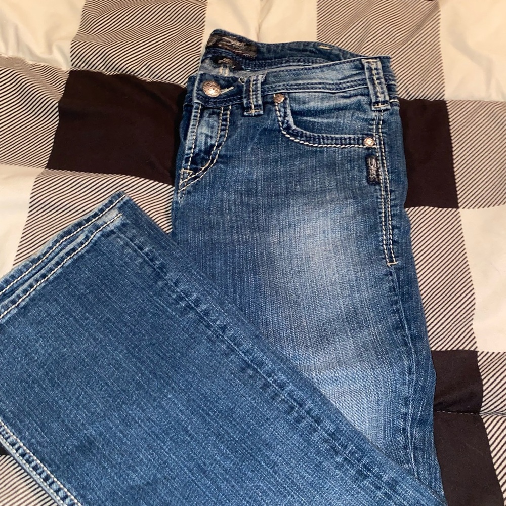Silver boot cut